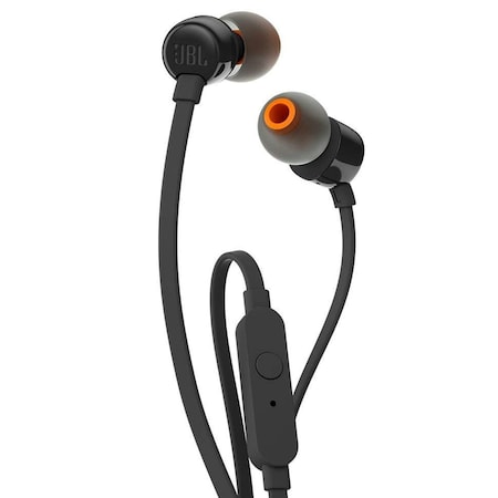 T Series T110 In Ear Wired Headphones, Black